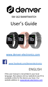 Manual de uso Denver SW-162 Smartwatch