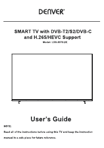 Manual Denver LDS-5576 UK LED Television