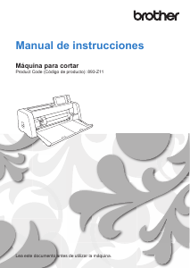 Manual de uso Brother SDX325 Cortador de papel