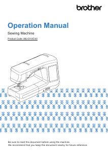 Manual Brother Innov-is BQ2500 Sewing Machine