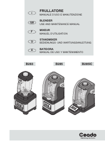 Manual de uso Ceado B285 Batidora