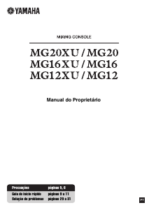 Manual Yamaha MG12XU Mesa de mistura