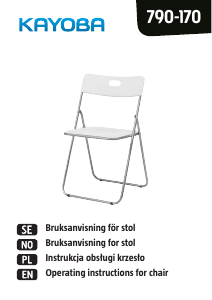 Manual Kayoba 790-170 Chair
