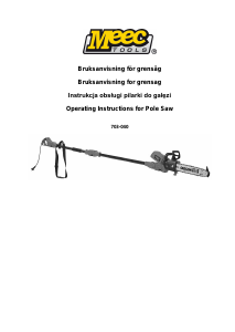 Instrukcja Meec Tools 703-040 Piła łańcuchowa