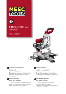 Manual Meec Tools 011-254 Mitre Saw