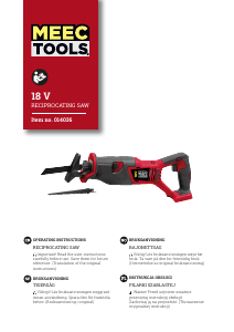 Manual Meec Tools 014-036 Reciprocating Saw
