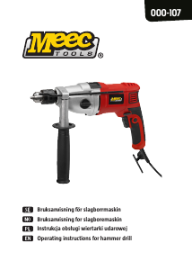 Instrukcja Meec Tools 000-107 Młotowiertarka