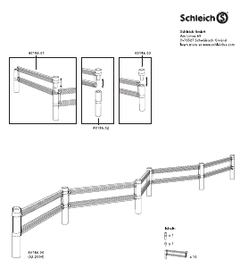 Manual Schleich set 40186 World of Nature Pasture Fence