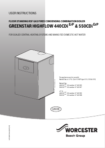 Handleiding Worcester Greenstar 440CDi Highflow Geiser