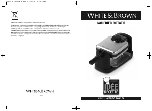 Mode d’emploi White and Brown G 593 Gaufrier