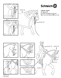 Manual de uso Schleich set 40187 World of Nature Set de equitación para doma clásica