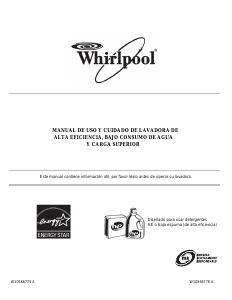 Manual de uso Whirlpool 7MWTW5521BW Lavadora