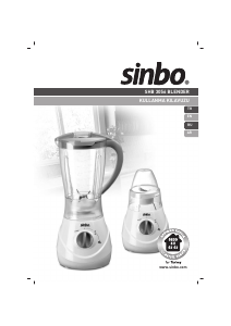 Kullanım kılavuzu Sinbo SHB 3056 Blender