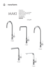 Manual de uso Newform 71830 Maki Grifería