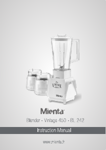 Manual Mienta BL 242 Blender