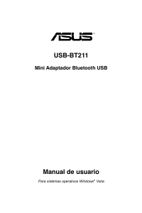 Manual de uso Asus USB-BT211 Adaptador bluetooth