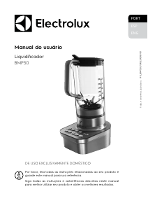 Manual de uso Electrolux BMP50 Batidora