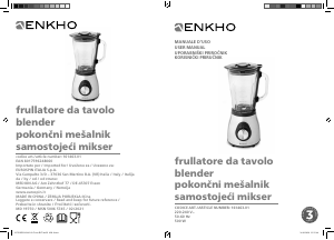 Manuale Enkho 161463.01 Frullatore