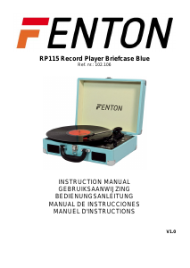 Manual de uso Fenton RP115 Giradiscos