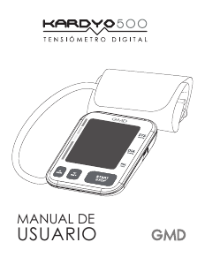 Manual de uso GMD Kardyo 500 Tensiómetro