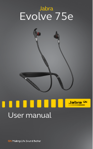 Handleiding Jabra Evolve 75e Headset