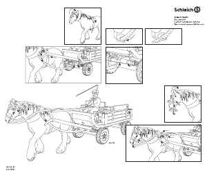 Manuale Schleich set 40190 World of Nature Carrozza a cavalli