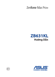 Hướng dẫn sử dụng Asus ZB631KL ZenFone Max Pro Điện thoại di động