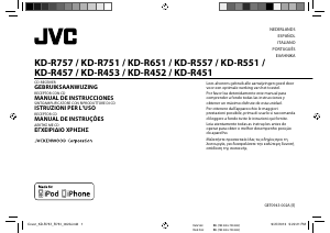 Manual de uso JVC KD-R452 Radio para coche