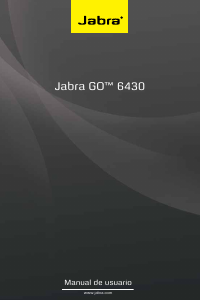 Manual de uso Jabra GO 6430 Headset