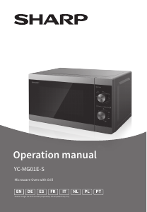 Manuale Sharp YC-MG01ES Microonde