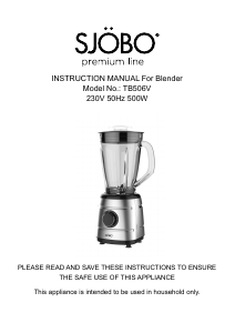 Manual Sjöbo TB506V Blender