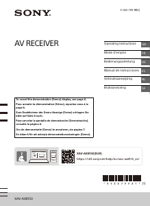 Manual de uso Sony XAV-AX8150 Radio para coche