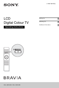 Manual Sony Bravia KDL-40EX43B LCD Television
