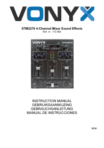 Manual de uso Vonyx STM-2270 Mesa de mezcla