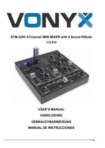 Manual de uso Vonyx STM-2250 Mesa de mezcla