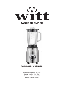 Brugsanvisning Witt WCB1200S Blender