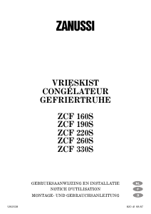 Bedienungsanleitung Zanussi ZCF 220 S Gefrierschrank