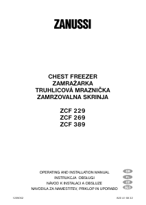 Manual Zanussi ZCF 269 Freezer