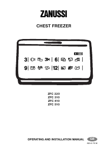 Manual Zanussi ZCF 510 Freezer