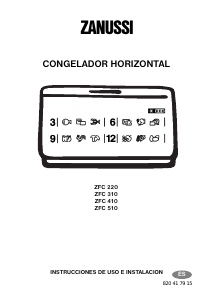 Manual de uso Zanussi ZCF 510 Congelador