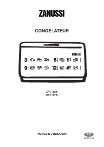 Mode d’emploi Zanussi ZFC 225 Congélateur