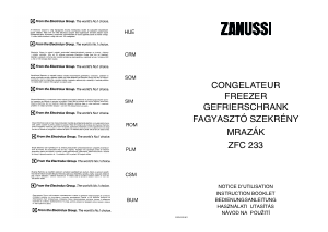 Handleiding Zanussi ZFC 233 Vriezer