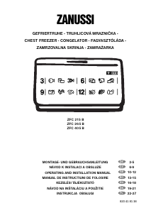Manuál Zanussi ZFC 265 B Mraznička