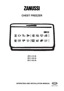 Manual Zanussi ZFC 265 B Freezer
