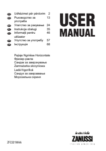 Instrukcja Zanussi ZFC 321 WAA Zamrażarka