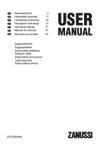 Manual Zanussi ZFC 340 WAA Congelator