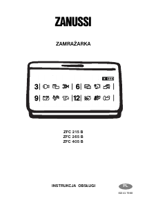 Instrukcja Zanussi ZFC 405 B Zamrażarka