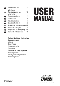 Manual Zanussi ZFC 623 WAP Congelador