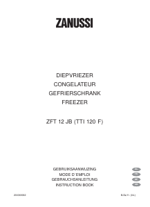Manual Zanussi ZFT 12 JB Freezer