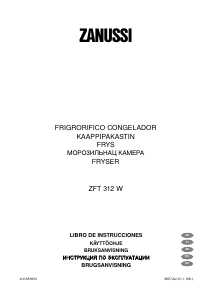 Manual de uso Zanussi ZFT 312 W Congelador